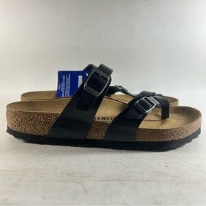 NEW Birkenstock Mayari Women’s Birk-Flor Buckle Sandals Black Size EU 39 US 8